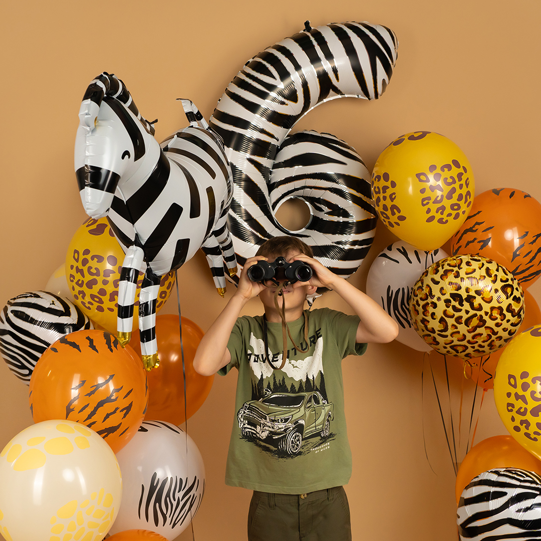 Шар (18''/46 см) Круг, Сафари, Леопард, 1 шт. в уп.